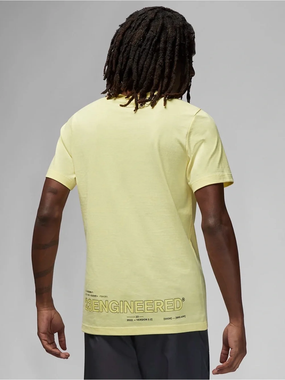 Jordan 23 Engineered T Shirt Men's M Yellow 2022 Version 3.2 Graphic Tee